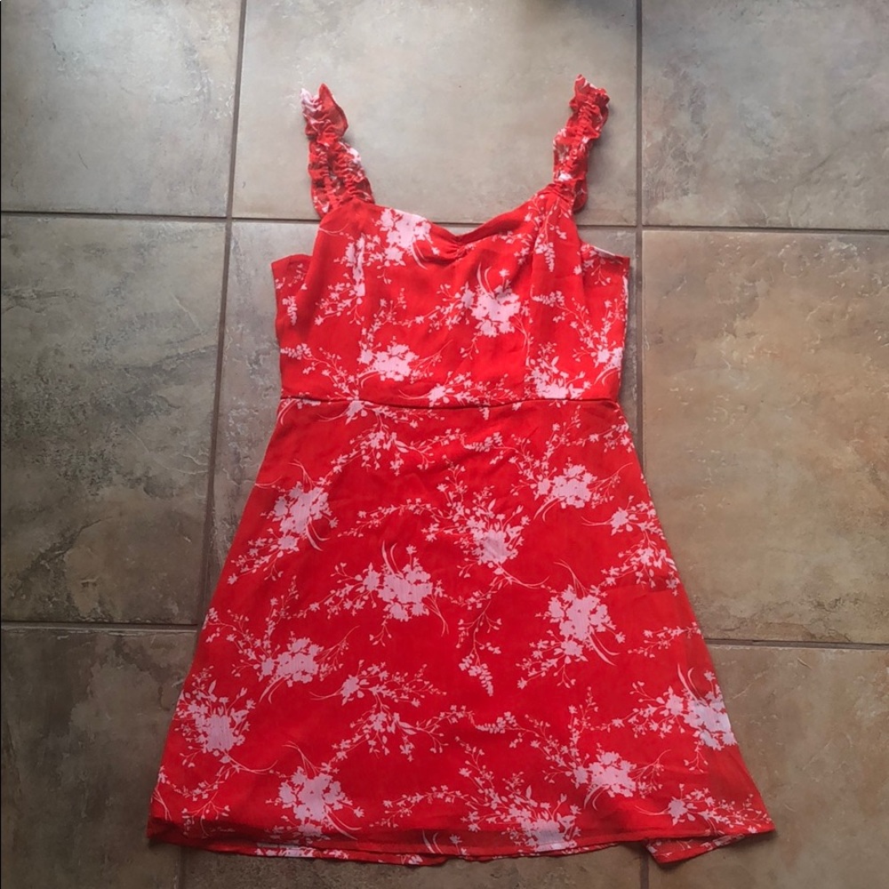 Red and white dress from Nordstrom